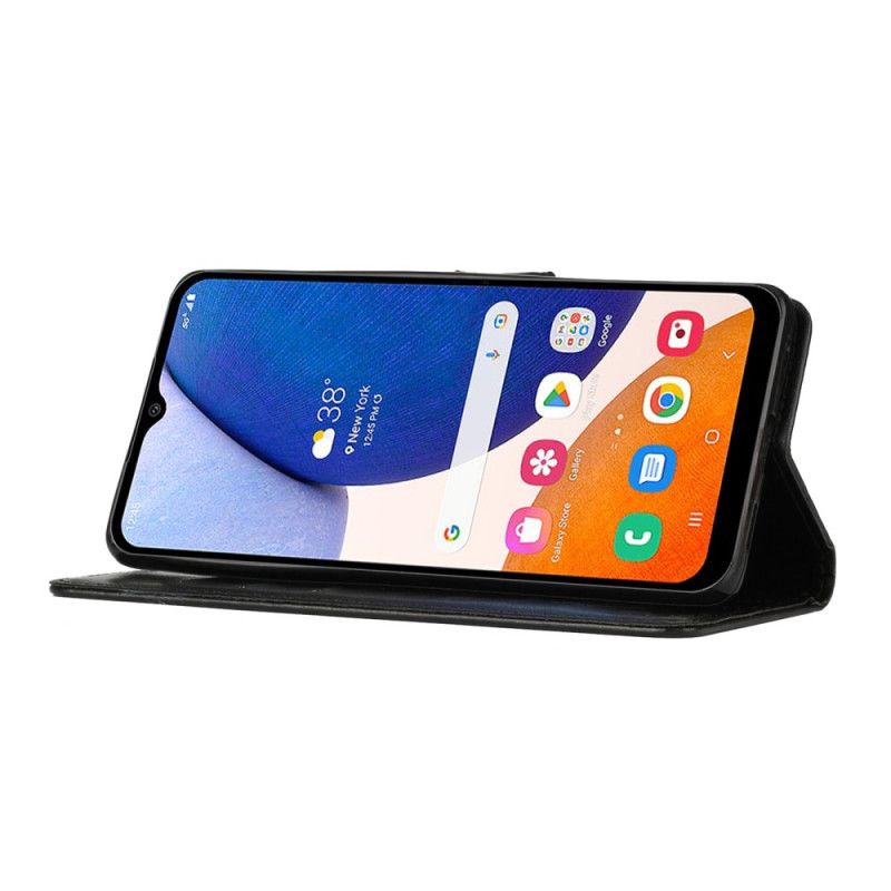 Kožené Puzdro Samsung Galaxy A14 / A14 5G Strappy Kvetinová