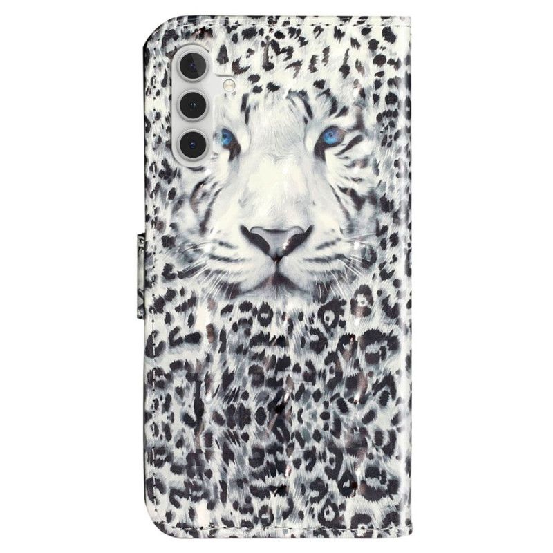 Kožené Puzdro Samsung Galaxy A14 / A14 5G Strappy Leopard