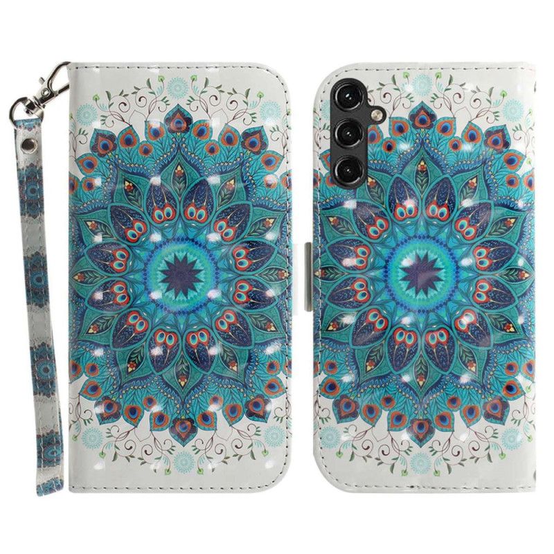 Kožené Puzdro Samsung Galaxy A14 / A14 5G Strappy Mandala