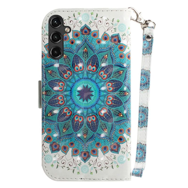 Kožené Puzdro Samsung Galaxy A14 / A14 5G Strappy Mandala