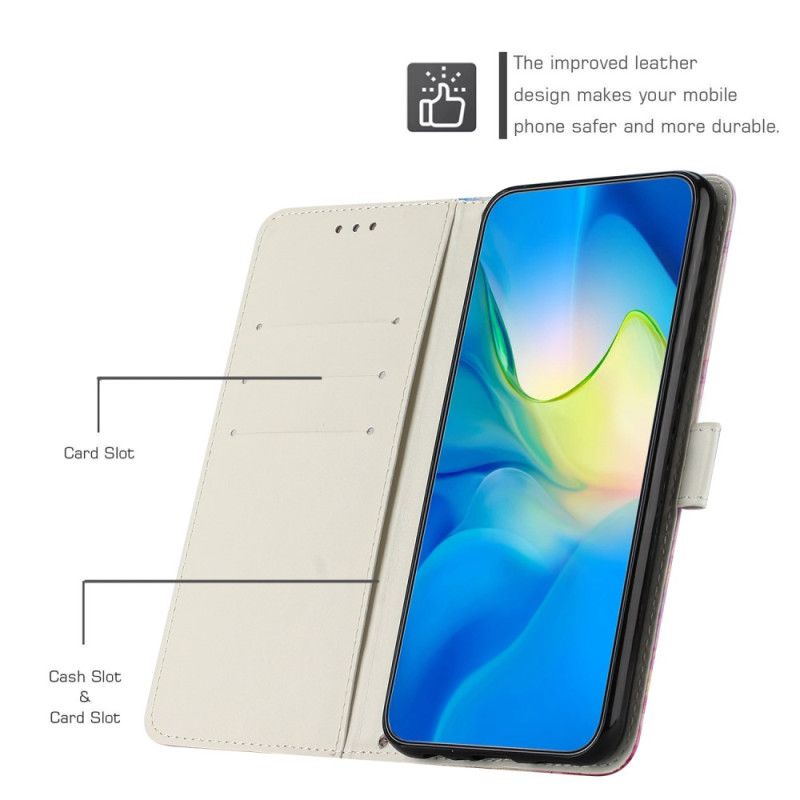 Kožené Puzdro Samsung Galaxy A14 / A14 5G Strip Mramor