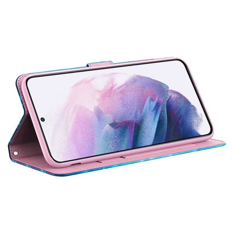 Kožené Puzdro Samsung Galaxy A14 / A14 5G Tangá Butterflies