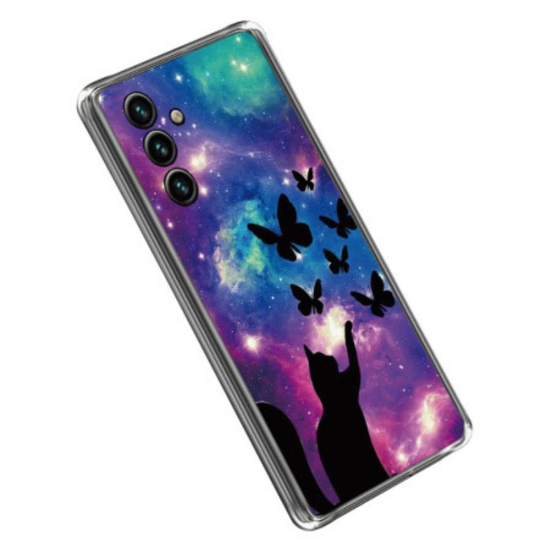 Kryt Samsung Galaxy A14 / A14 5G Silikón Space Cat