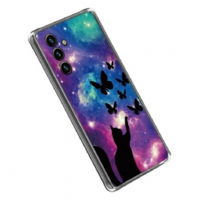 Kryt Samsung Galaxy A14 / A14 5G Silikón Space Cat