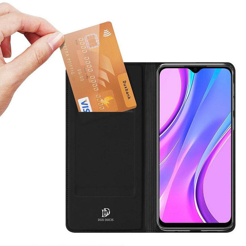 Flipové Puzdro Xiaomi Redmi 9 Kožené Puzdro Skin Pro Dux Ducis