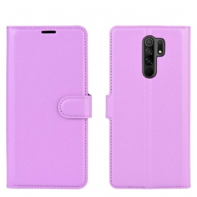 Kožené Puzdro Xiaomi Redmi 9 Klasická Umelá Koža