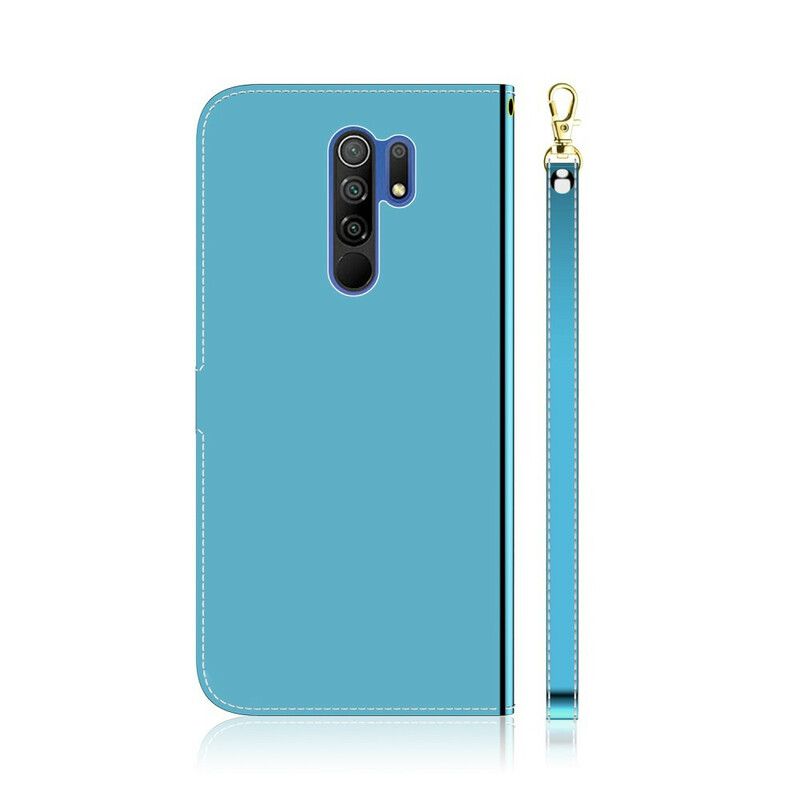 Kožené Puzdro Xiaomi Redmi 9 Kryt Na Zrkadlo Z Umelej Kože