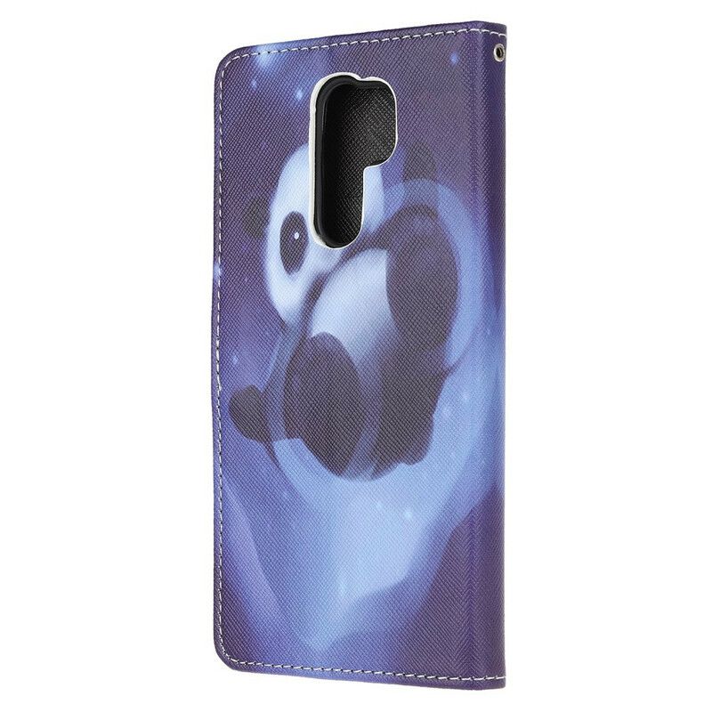 Kožené Puzdro Xiaomi Redmi 9 Panda Space So Šnúrkou