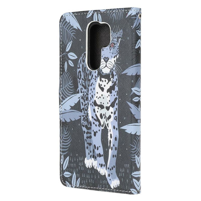 Kožené Puzdro Xiaomi Redmi 9 Strappy Leopard