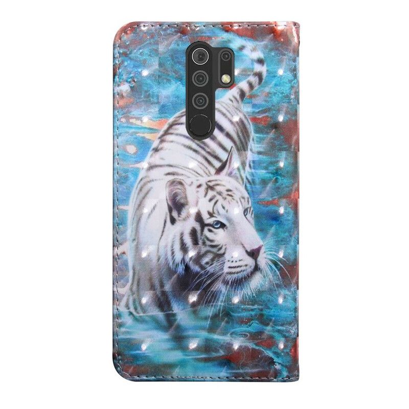 Kožené Puzdro Xiaomi Redmi 9 Tiger Vo Vode