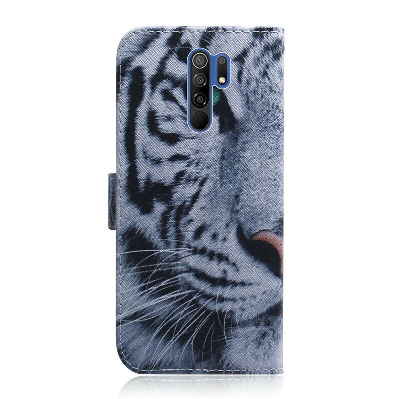 Kožené Puzdro Xiaomi Redmi 9 Tvár Tigra