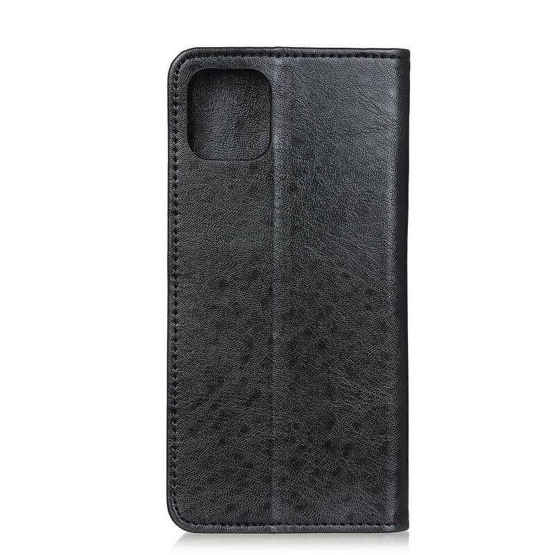 Flipové Puzdro iPhone 12 Mini Kožené Puzdro Elegancia Štiepaná Koža