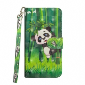 Flipové Puzdro iPhone 12 Mini Panda A Bambus