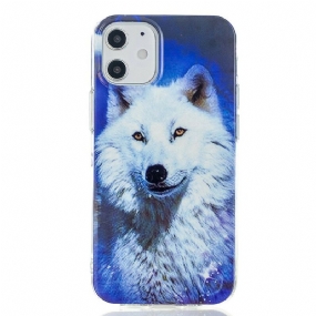 Kryt iPhone 12 Mini Fluorescenčná Séria Wolf