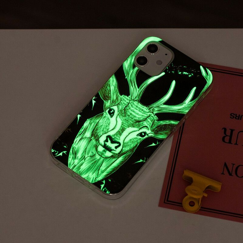 Kryt iPhone 12 Mini Fluorescenčný Majestátny Jeleň