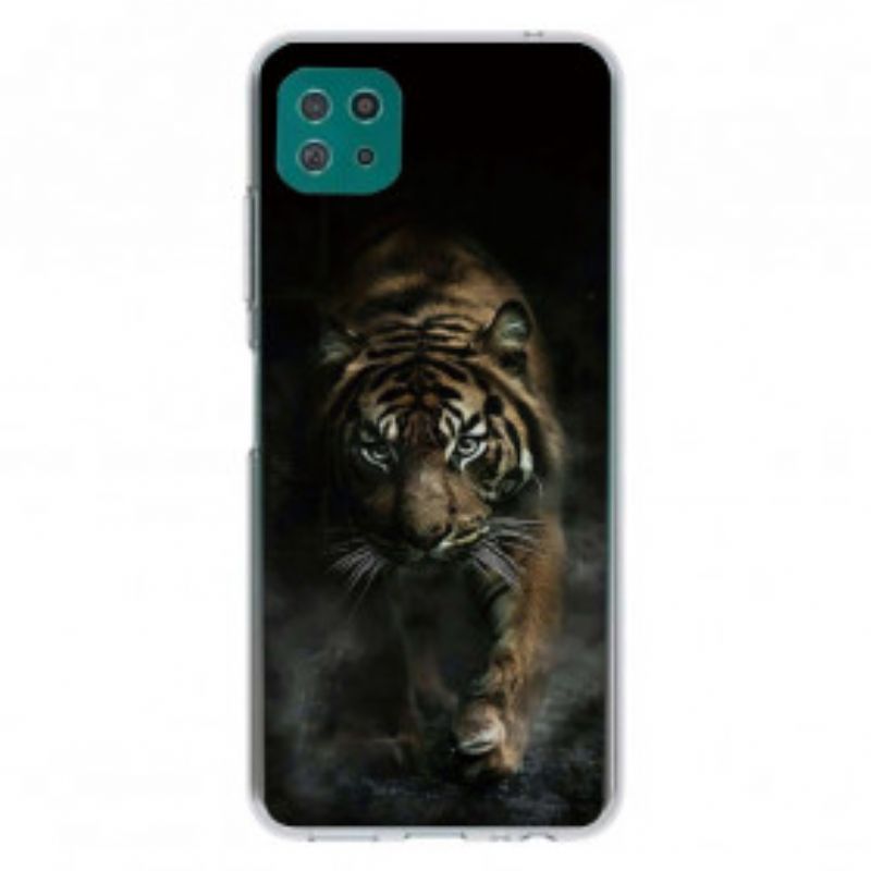 Kryt Samsung Galaxy A22 5G Flexibilný Tiger