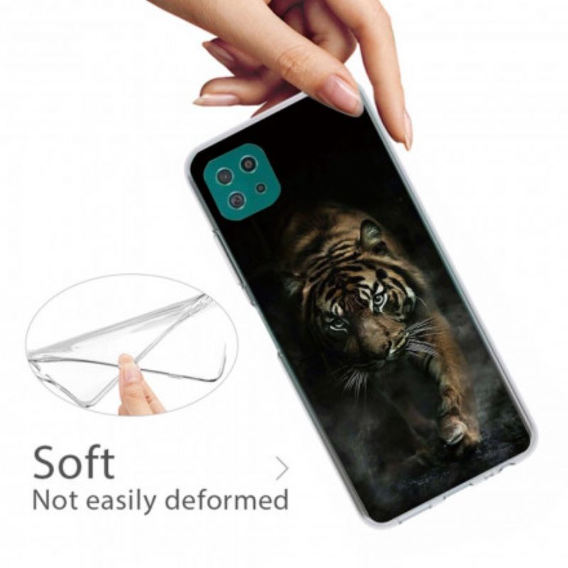 Kryt Samsung Galaxy A22 5G Flexibilný Tiger