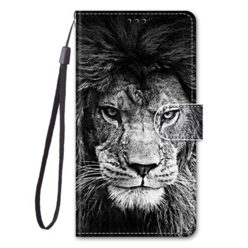 Peňaženkový Kryt Xiaomi 13 Lanyard Lion