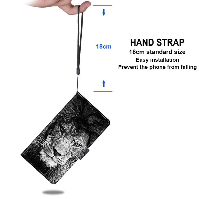 Peňaženkový Kryt Xiaomi 13 Lanyard Lion