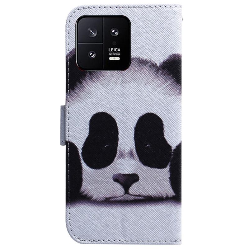 Peňaženkový Kryt Xiaomi 13 Strappy Panda