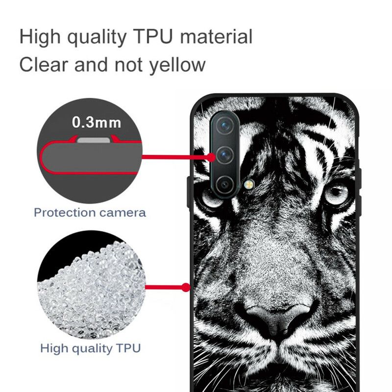 Kryt OnePlus Nord CE 5G Čiernobiely Tiger