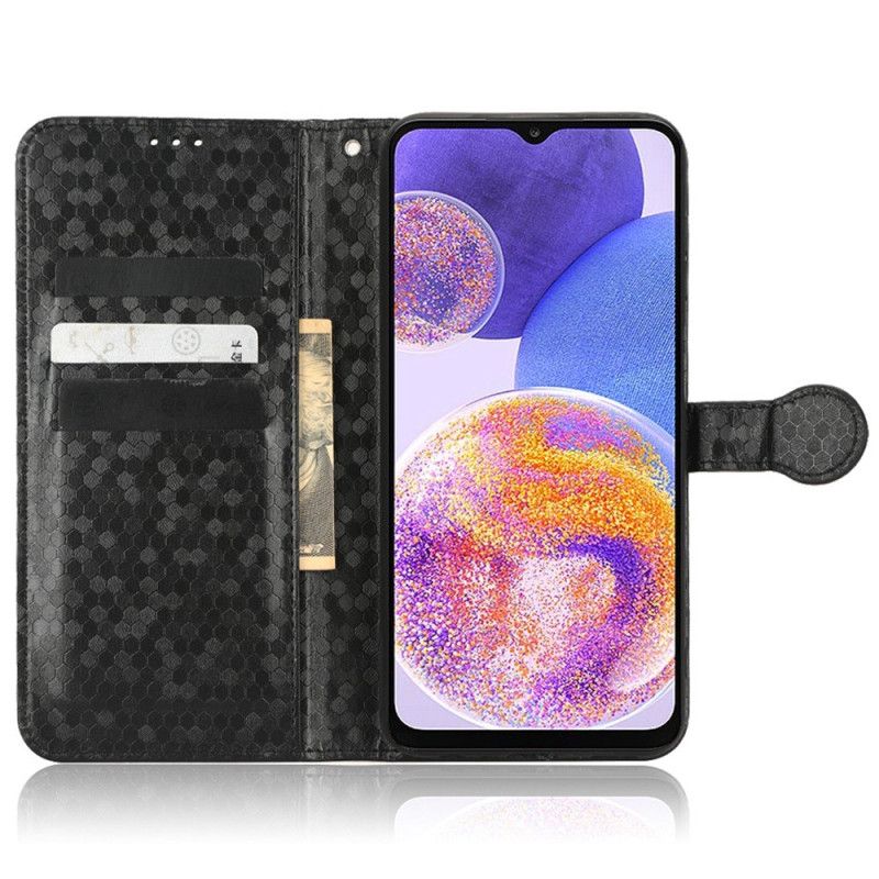 Peňaženkový Kryt Samsung Galaxy A23 5G 3d Pattern Strappy