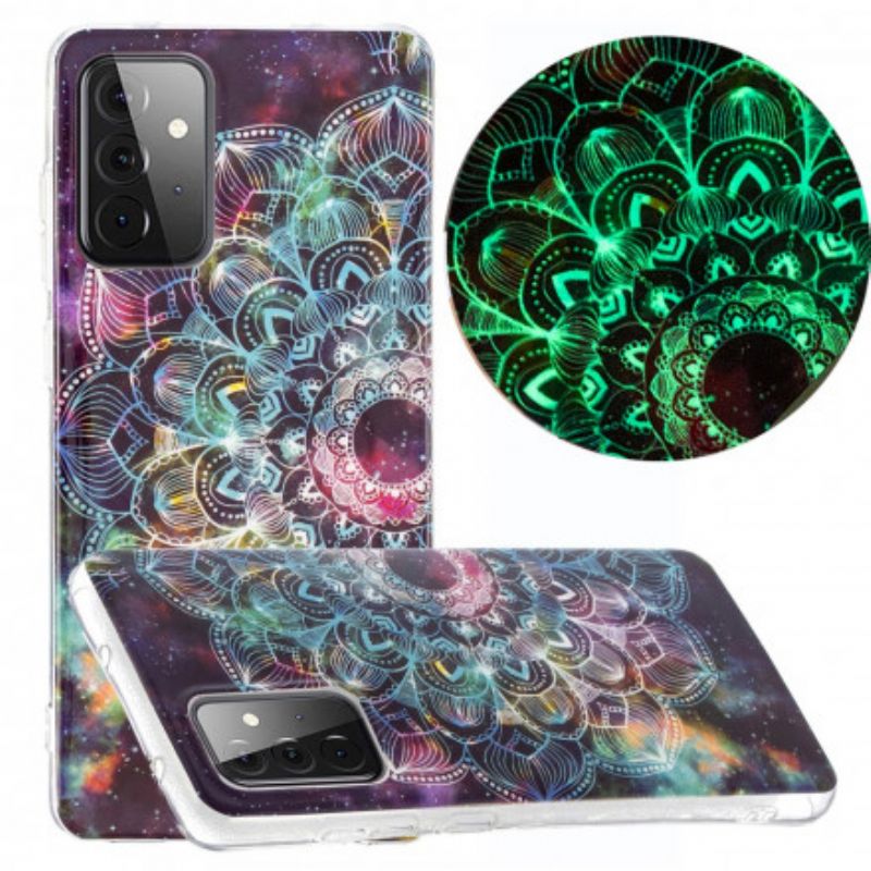 Kryt Samsung Galaxy A72 4G / A72 5G Fluorescenčná Farebná Mandala