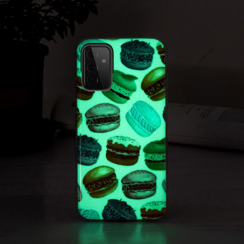 Kryt Samsung Galaxy A72 4G / A72 5G Fluorescenčné Makaróny