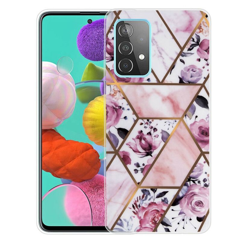 Kryt Samsung Galaxy A72 4G / A72 5G Geometrický Mramor