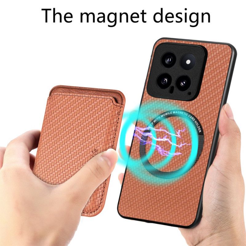 Kryt Na Xiaomi 14 Pro Magnetický Odnímateľný Držiak Karty