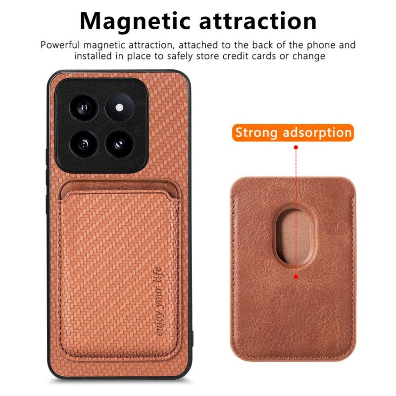 Kryt Xiaomi 14 Pro Odnímateľný Držiak Magnetickej Karty