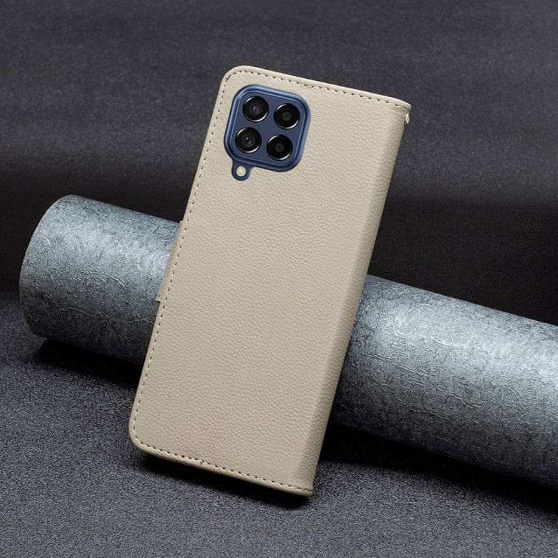 Peňaženkový Kryt Samsung Galaxy M53 5G Šikmá Spona Na Popruh