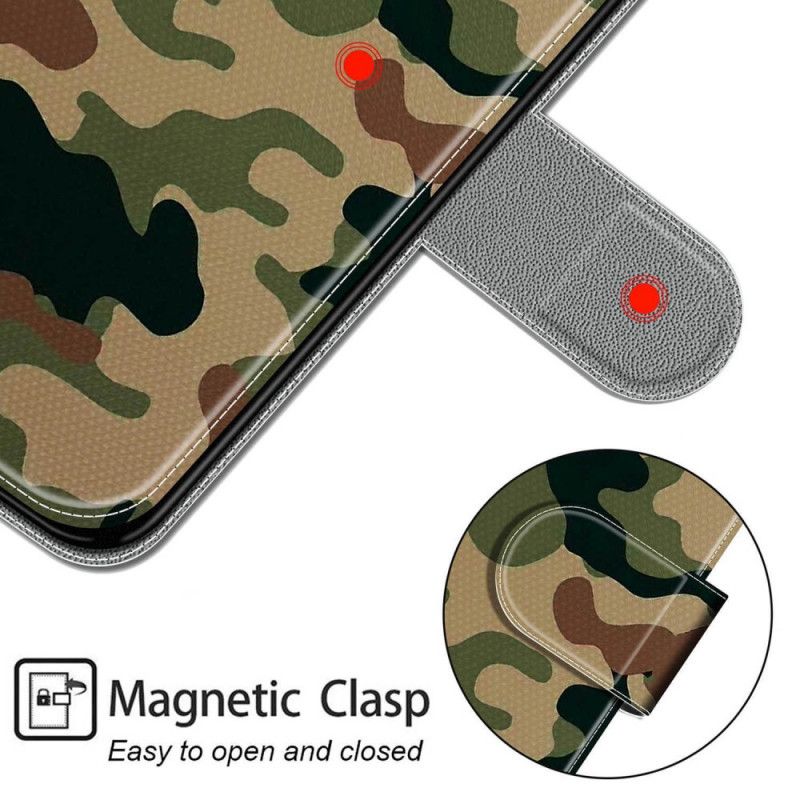 Peňaženkový Kryt Samsung Galaxy M53 5G Strappy Camo