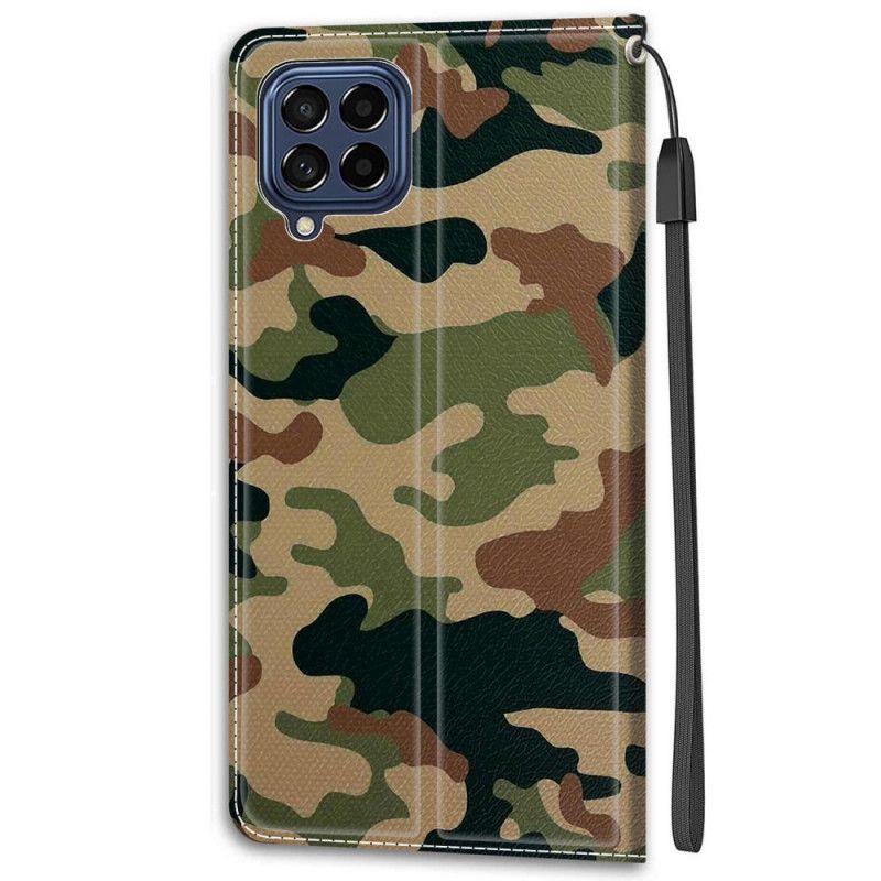 Peňaženkový Kryt Samsung Galaxy M53 5G Strappy Camo