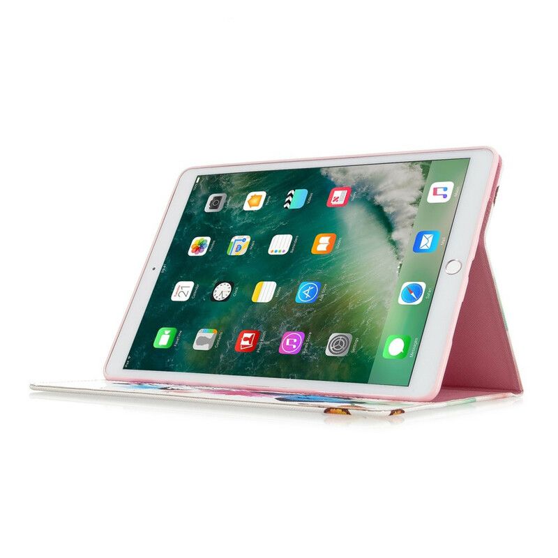 Kožené Puzdro iPad 10.2" (2020) (2019) Kvetinová Maľba