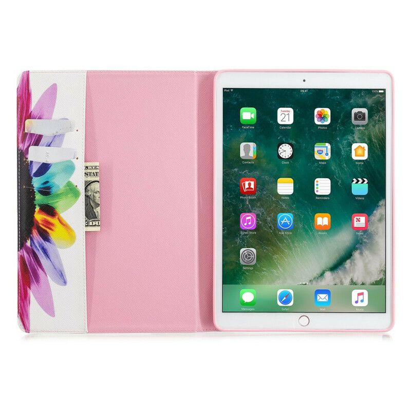 Kožené Puzdro iPad 10.2" (2020) (2019) Kvetinová Maľba