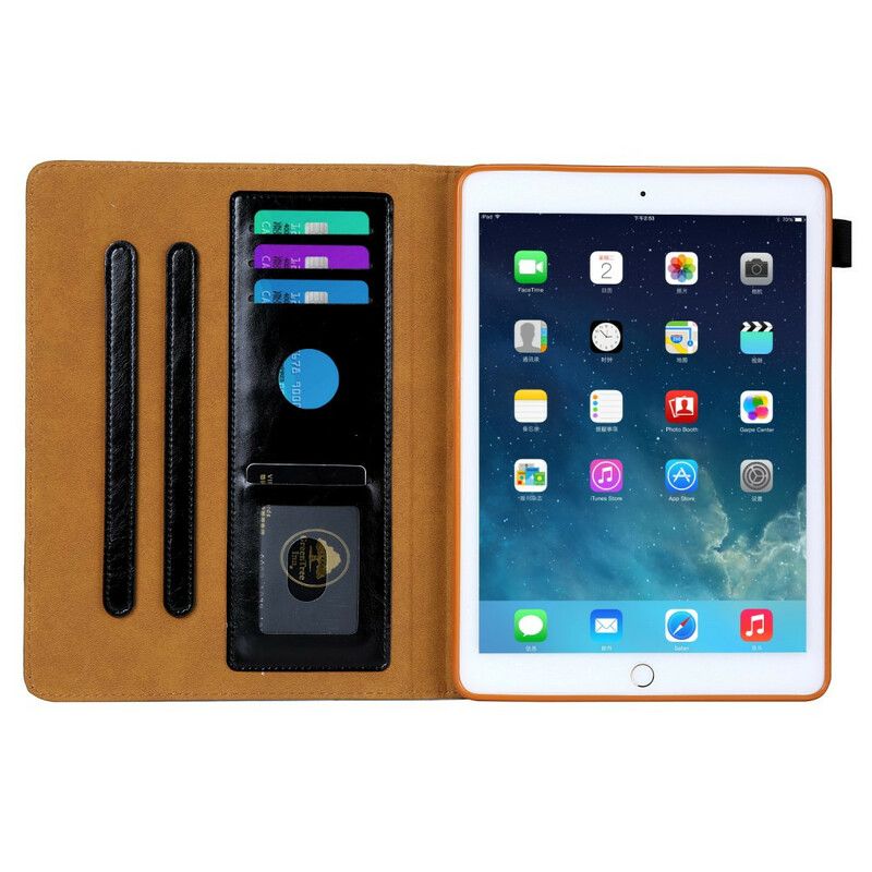 Kožené Puzdro iPad 10.2" (2020) (2019) Strieborná Spona