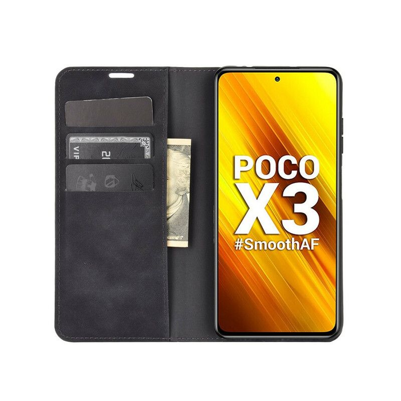 Flipové Puzdro Poco X3 / X3 Pro / X3 NFC Kožené Puzdro Efekt Mäkkej Kože