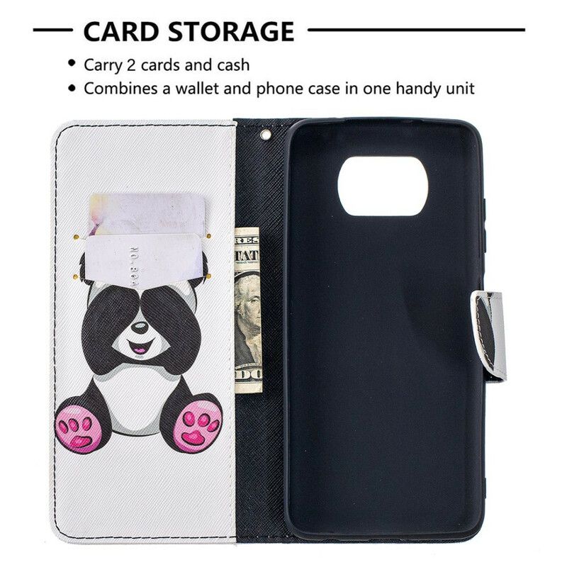 Kožené Puzdro Poco X3 / X3 Pro / X3 NFC Panda Zábava