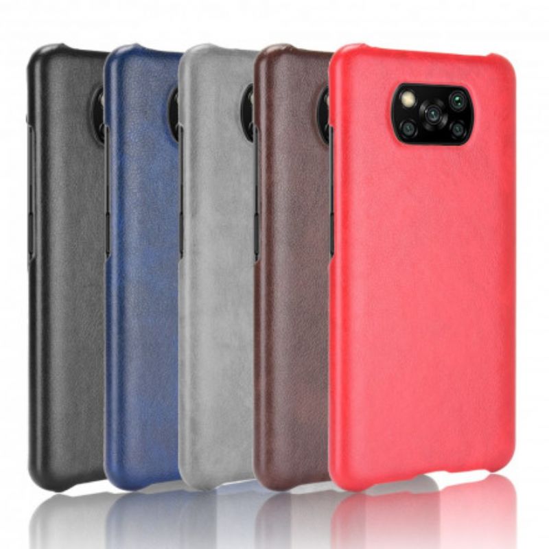 Kryt Poco X3 / X3 Pro / X3 NFC Litchi Performance Leather Effect