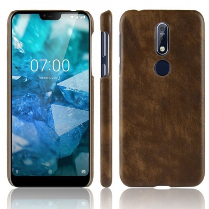 Kryt Nokia 7.1 Efekt Kože Litchi