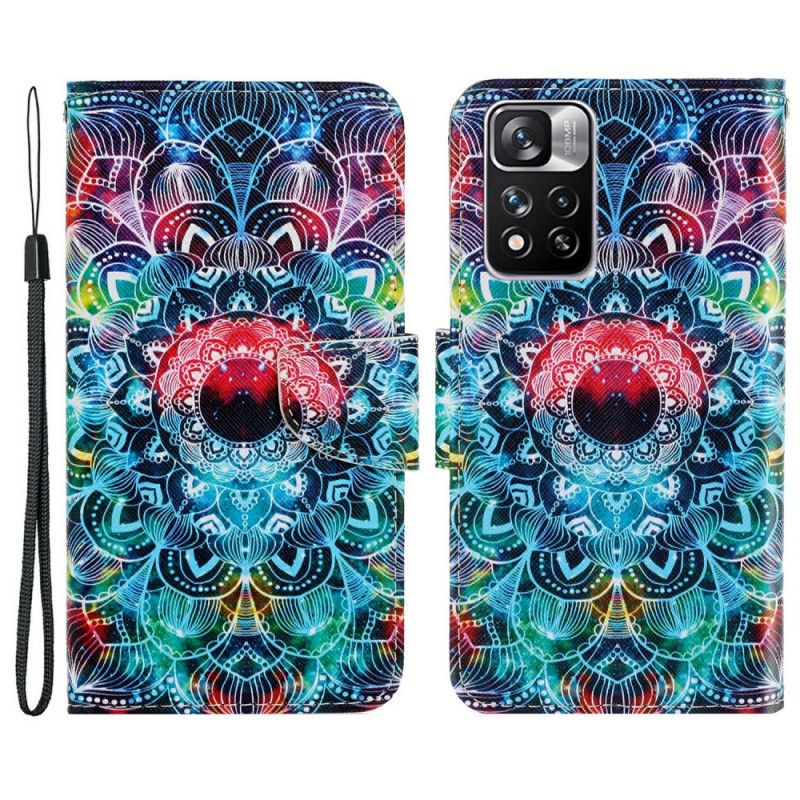 Kožené Puzdro Xiaomi Redmi Note 11 Pro Plus 5G Okázalá Strappy Mandala