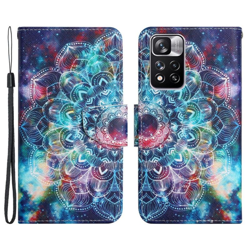 Kožené Puzdro Xiaomi Redmi Note 11 Pro Plus 5G Okázalá Strappy Mandala