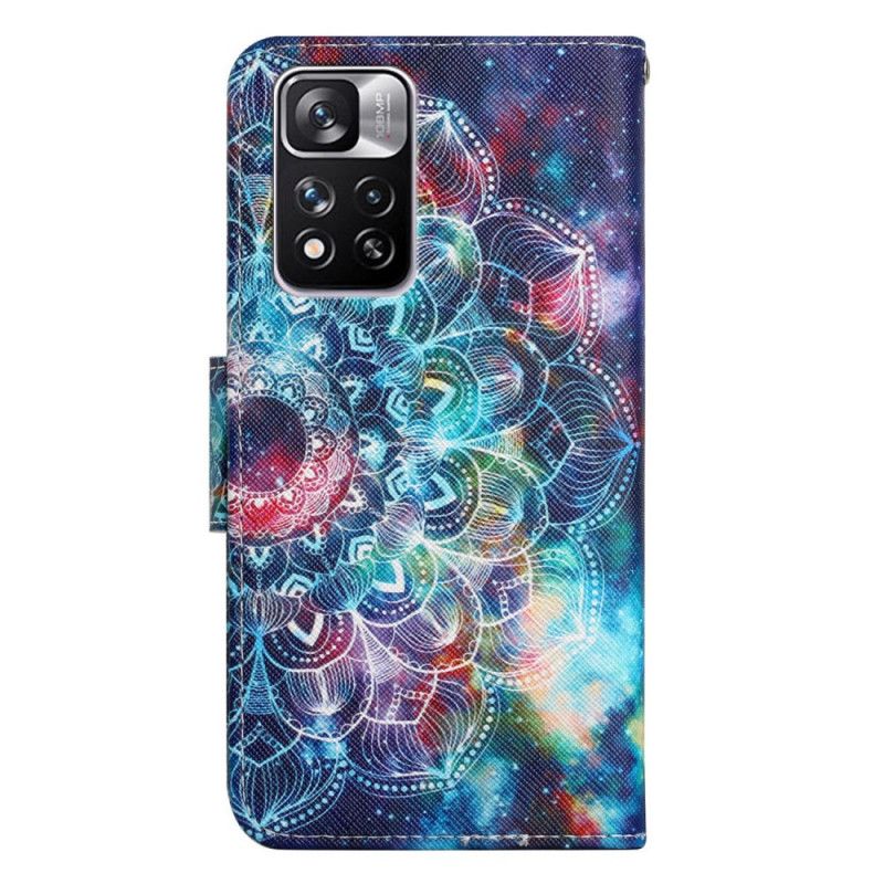 Kožené Puzdro Xiaomi Redmi Note 11 Pro Plus 5G Okázalá Strappy Mandala