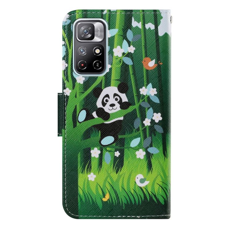 Kožené Puzdro Xiaomi Redmi Note 11 Pro Plus 5G Panda Walk