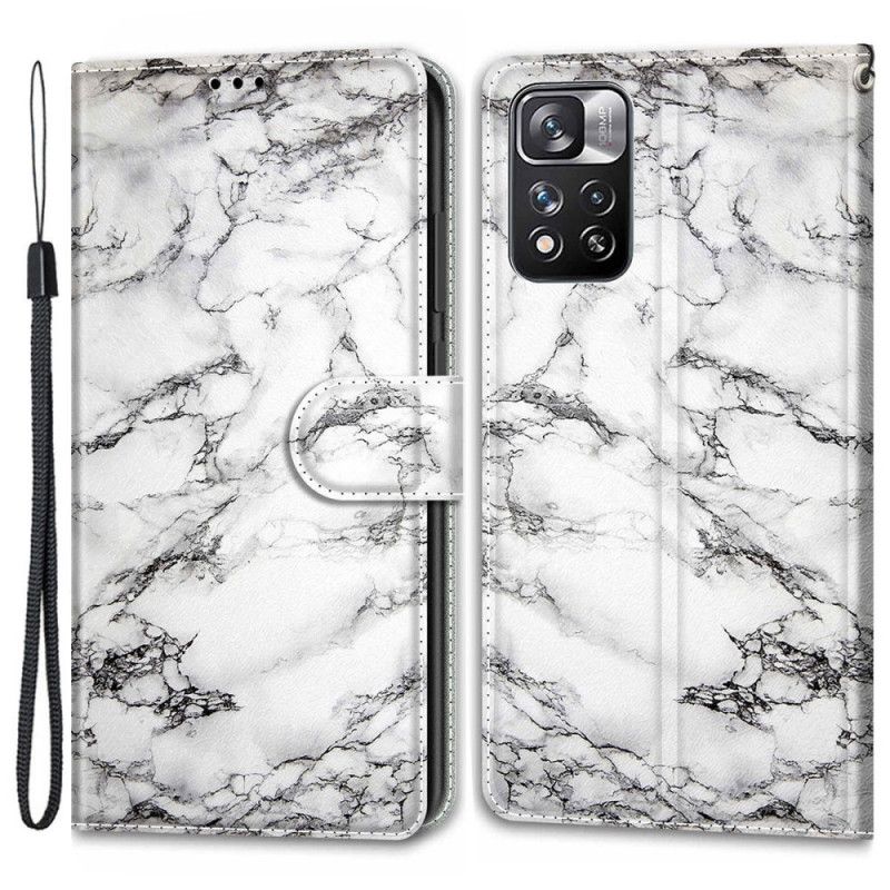 Kožené Puzdro Xiaomi Redmi Note 11 Pro Plus 5G Strappy Marble Elegance