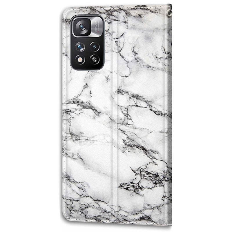 Kožené Puzdro Xiaomi Redmi Note 11 Pro Plus 5G Strappy Marble Elegance