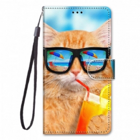 Kožené Puzdro Xiaomi Redmi Note 11 Pro Plus 5G Strappy Star Cat