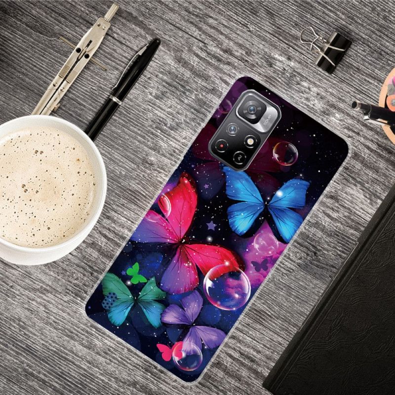 Kryt Xiaomi Redmi Note 11 Pro Plus 5G Flexibilné Motýle