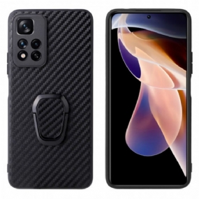 Kryt Xiaomi Redmi Note 11 Pro Plus 5G Krúžok Z Uhlíkových Vlákien